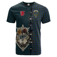 Ferguson Tartan T-shirt - Lion Rampant And Celtic Thistle Style