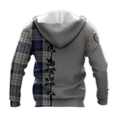 Ferguson Dress Tartan Hoodie - Lion Rampant And Celtic Thistle Style