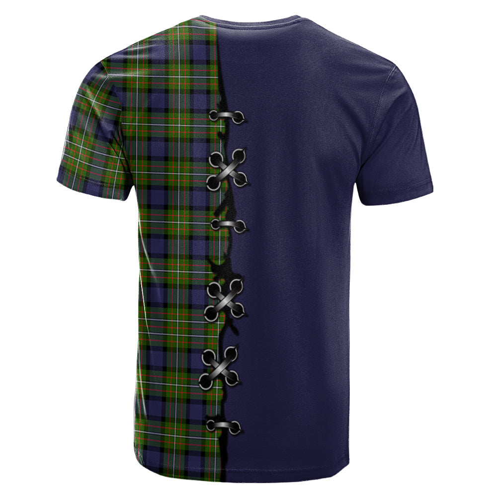 Ferguson Modern Tartan T-shirt - Lion Rampant And Celtic Thistle Style