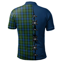 Ferguson of Atholl Clan Tartan Polo Shirt - Lion Rampant And Celtic Thistle Style