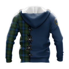 Ferguson of Atholl Tartan Hoodie - Lion Rampant And Celtic Thistle Style