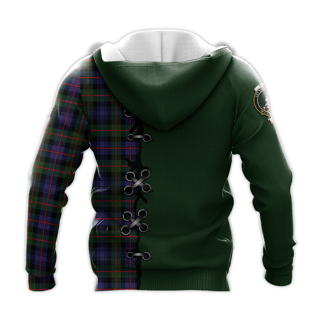 Fleming Tartan Hoodie - Lion Rampant And Celtic Thistle Style