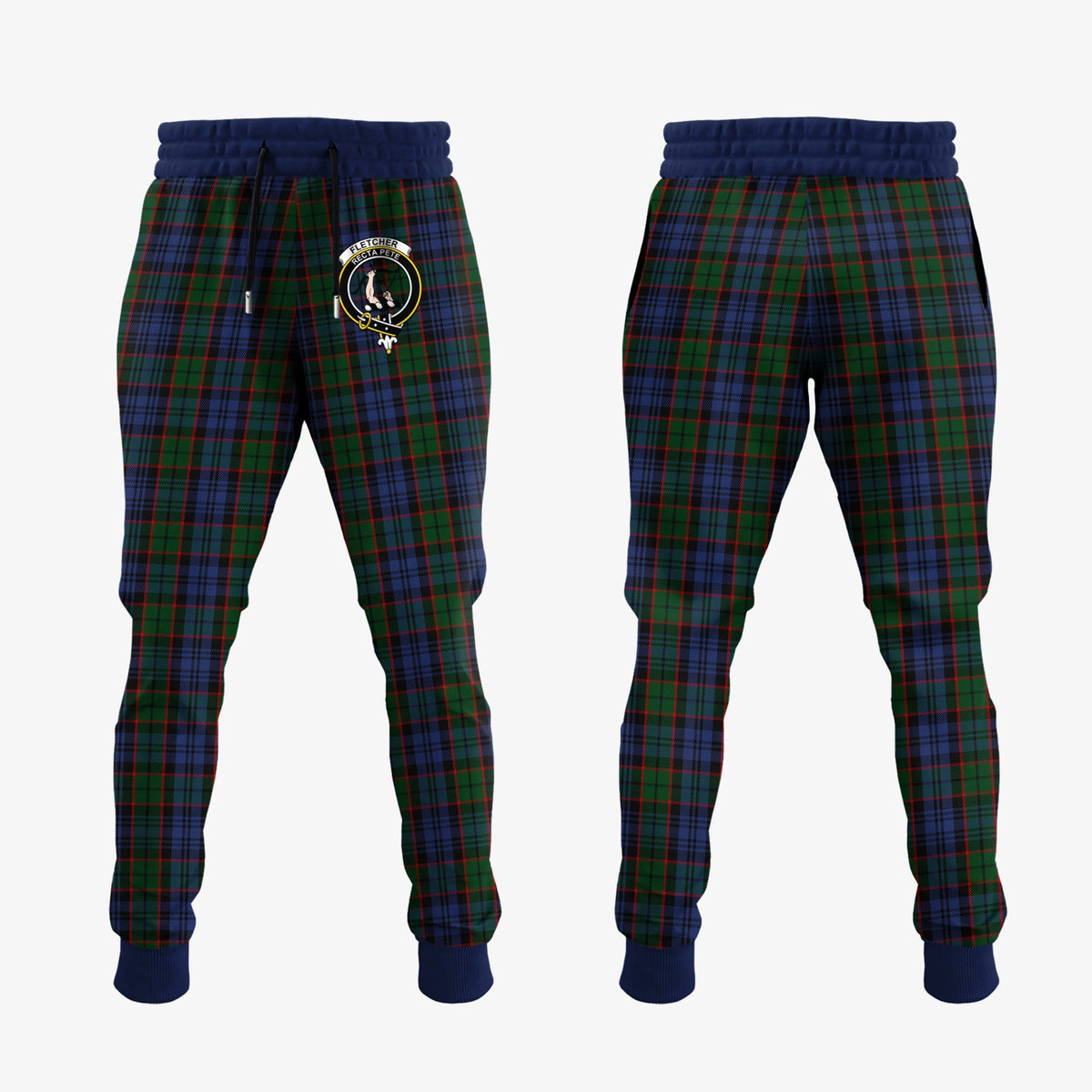 Fletcher Tartan Crest Jogger Sweatpants