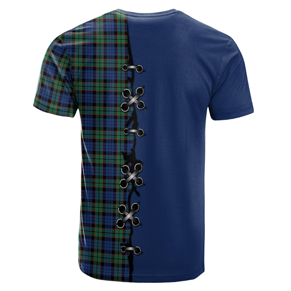 Fletcher Ancient Tartan T-shirt - Lion Rampant And Celtic Thistle Style