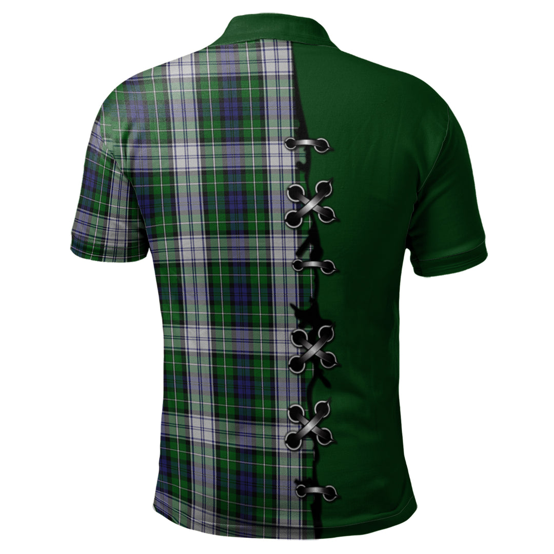 Forbes Dress Tartan Polo Shirt - Lion Rampant And Celtic Thistle Style