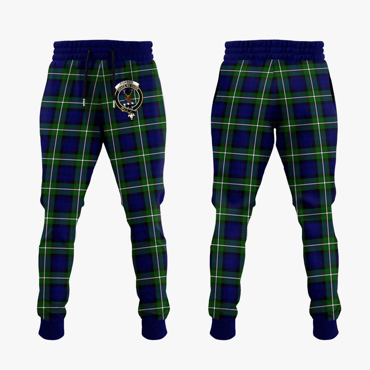 Forbes Modern Tartan Crest Jogger Sweatpants