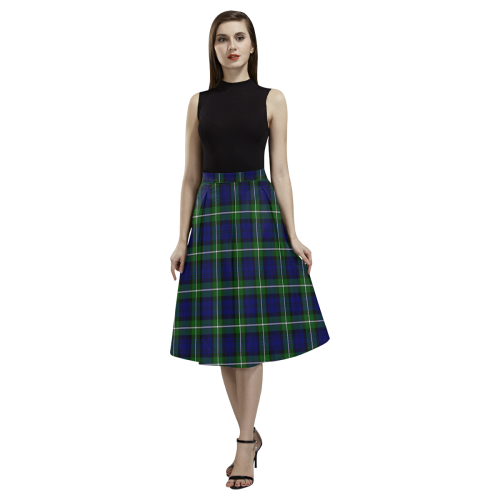 Forbes Modern Tartan Aoede Crepe Skirt