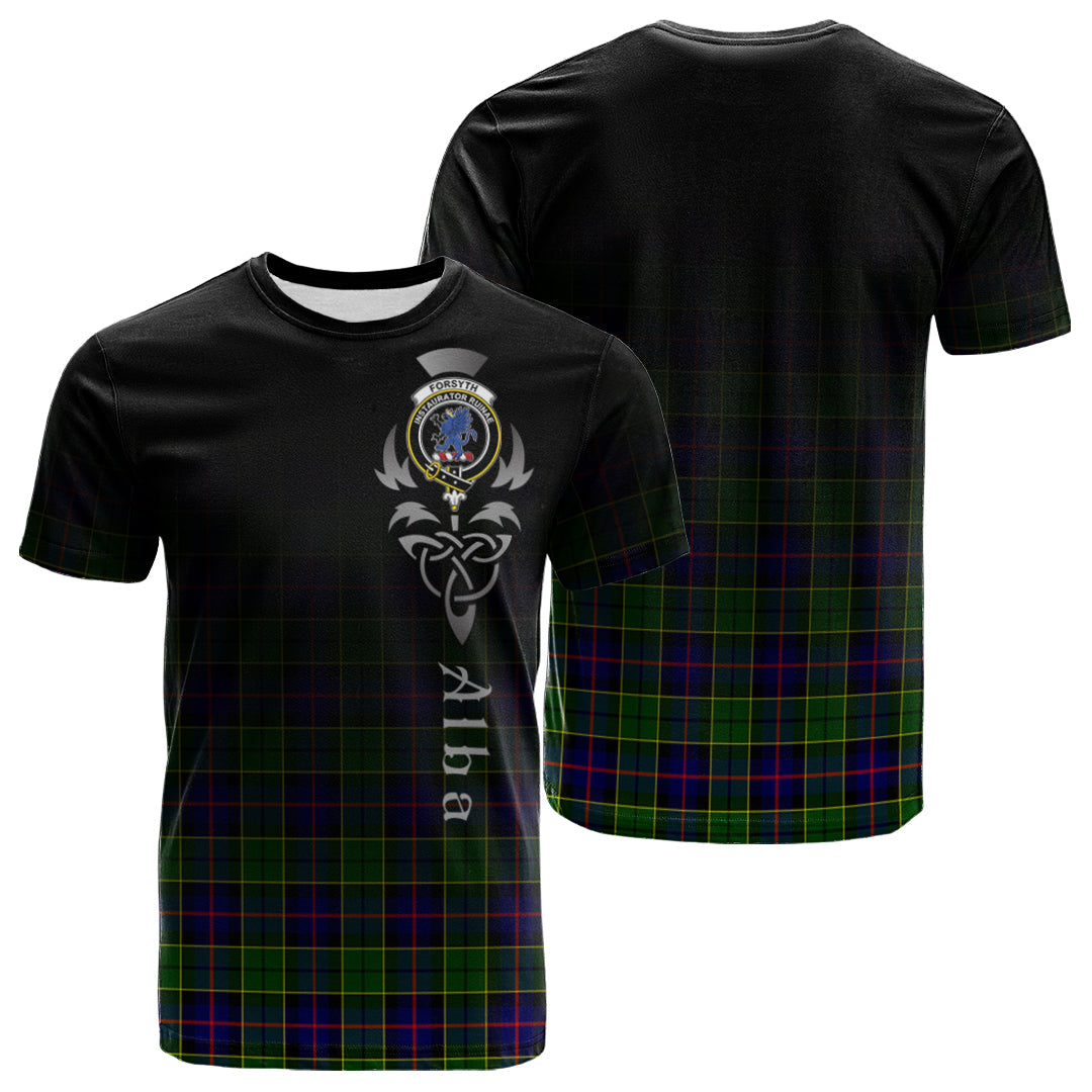 Forsyth Modern Tartan Crest T-shirt - Alba Celtic Style