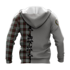 Fraser Dress Tartan Hoodie - Lion Rampant And Celtic Thistle Style