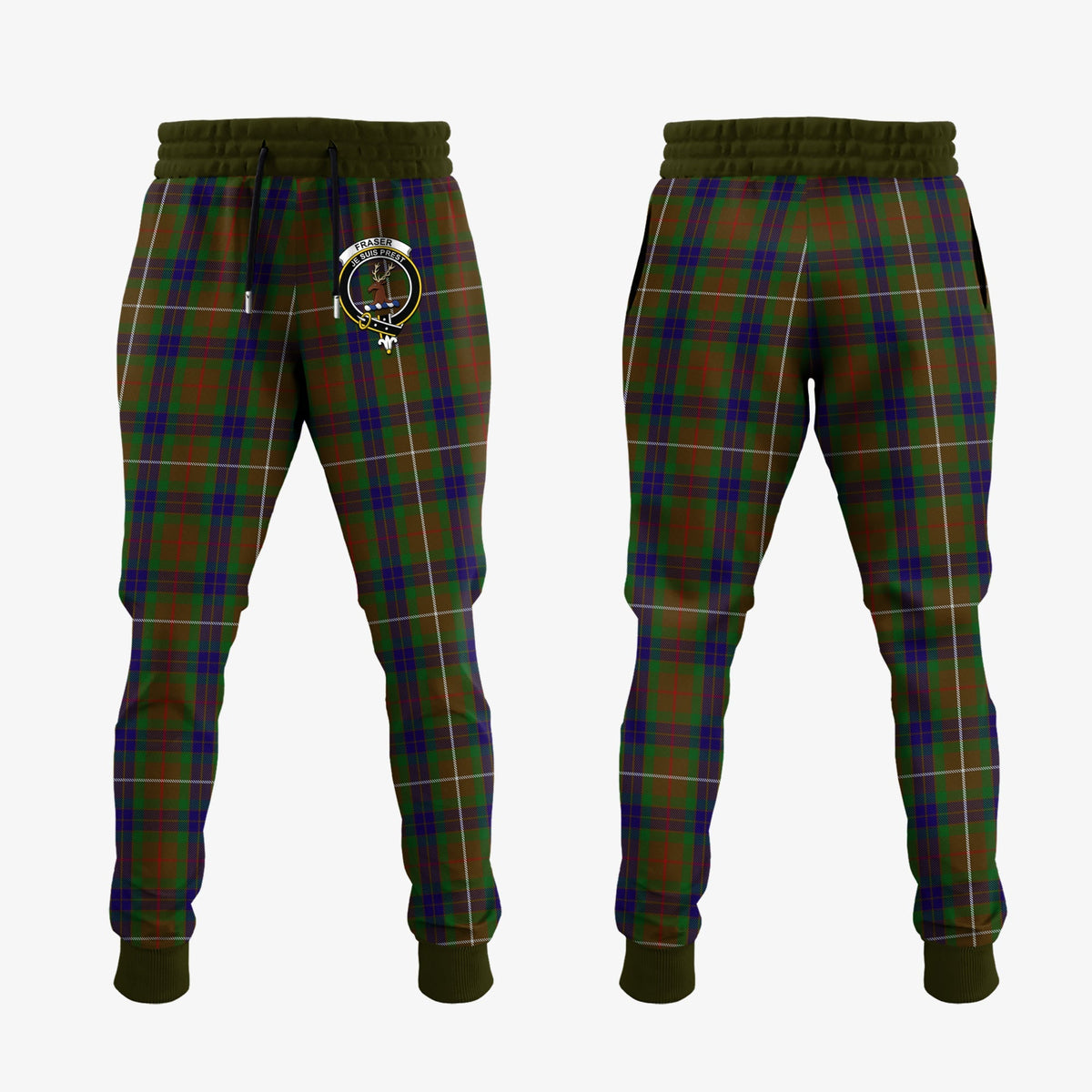 Fraser Hunting Tartan Crest Jogger Sweatpants