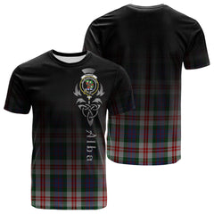Fraser Red Dress Tartan Crest T-shirt - Alba Celtic Style