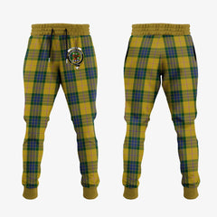 Fraser Yellow Tartan Crest Jogger Sweatpants