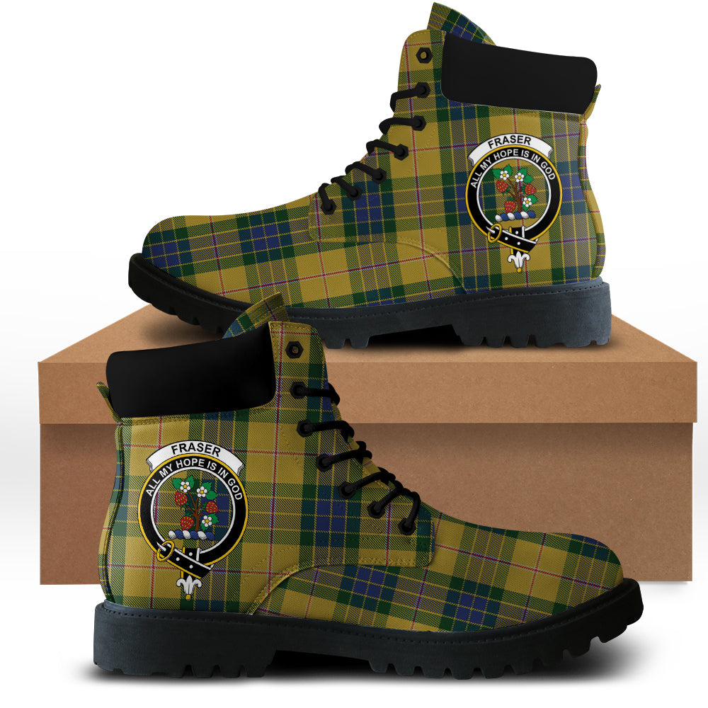 Fraser Yellow Tartan All Season Boots