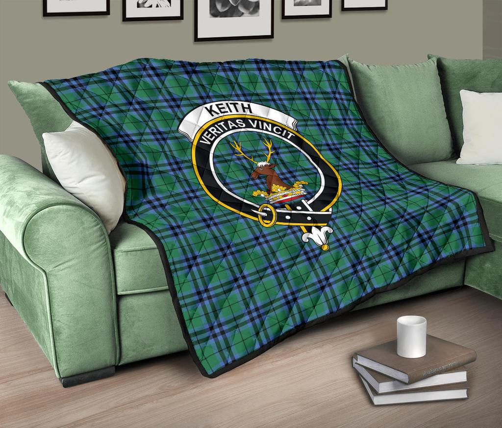 Keith Ancient Tartan Crest Quilt