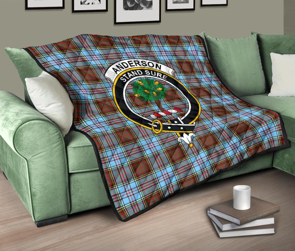 Anderson Ancient Tartan Crest Quilt