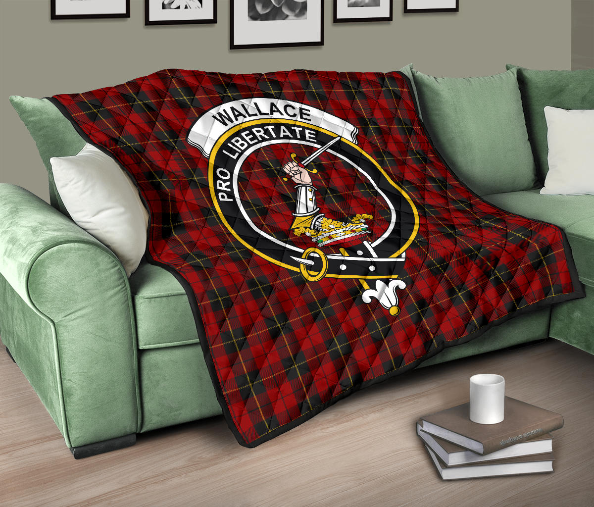 Wallace Tartan Crest Quilt - SP