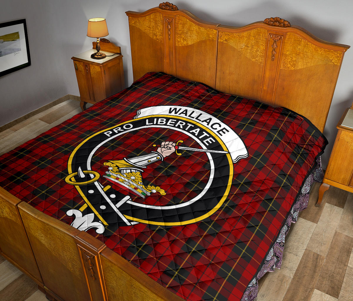 Wallace Tartan Crest Quilt - SP