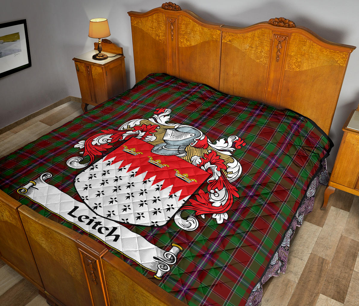 Leitch Crest Tartan Quilt - SP