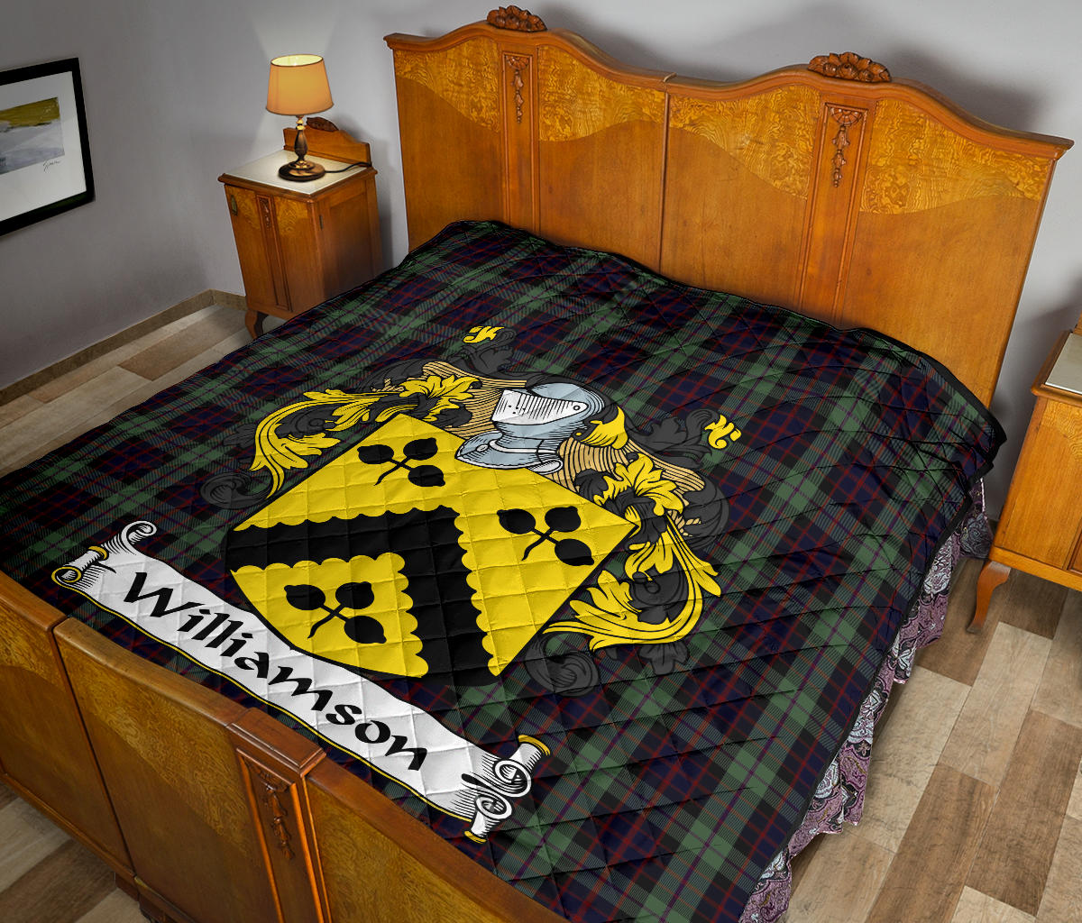 Williamson Tartan Crest Quilt - SP