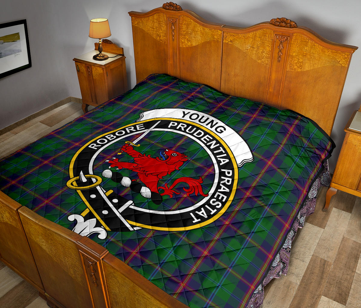 Young Tartan Crest Quilt - SP