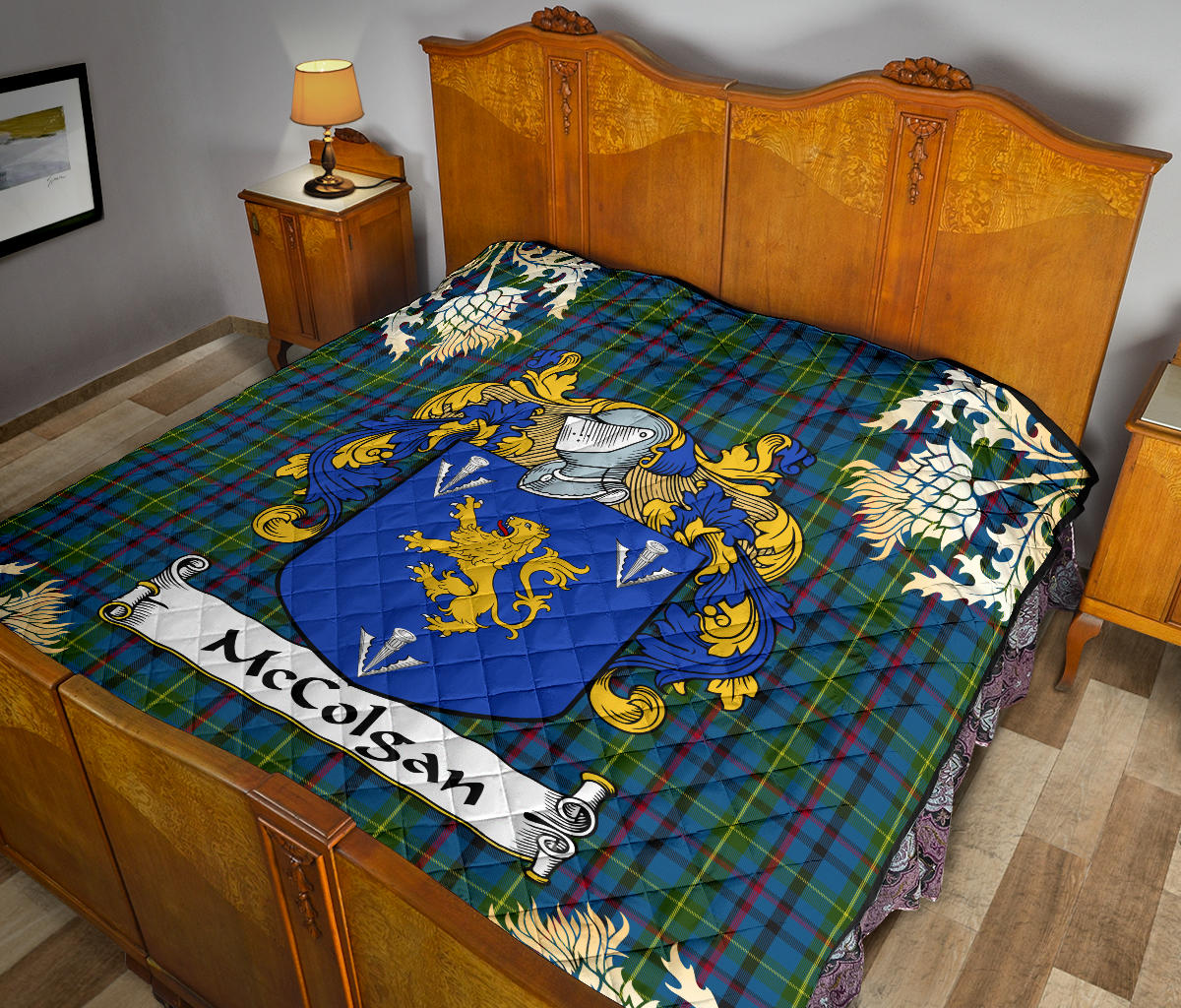 McColgan Tartan Crest Quilt -