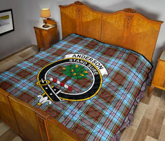 Anderson Ancient Tartan Crest Quilt