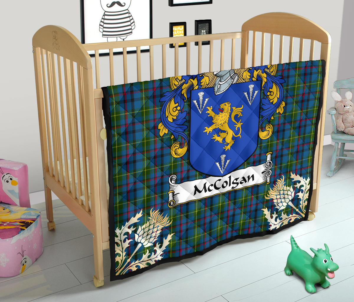McColgan Tartan Crest Quilt -