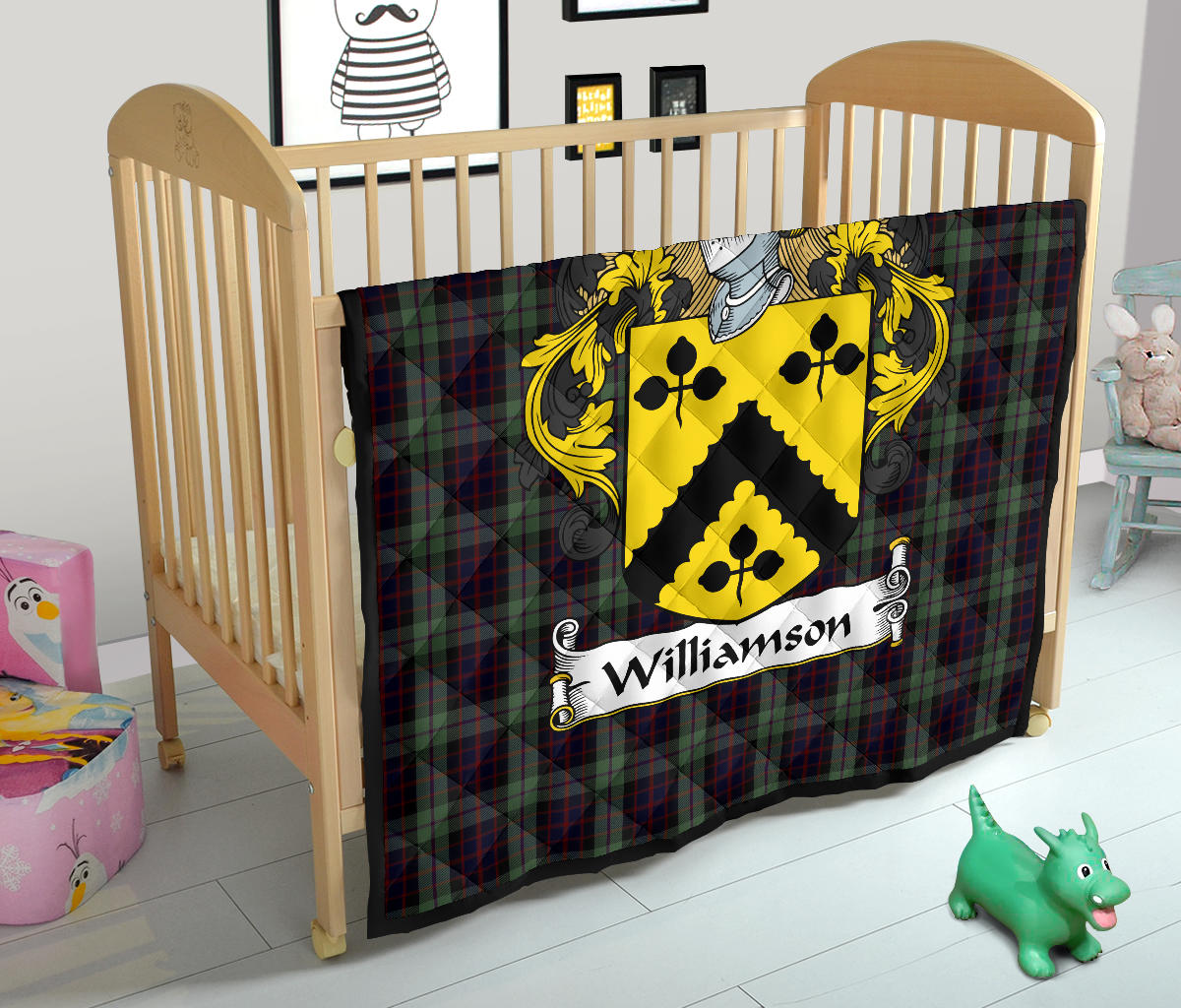 Williamson Tartan Crest Quilt - SP