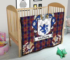 McCreery Tartan Crest Premium Quilt - Gold Thistle Style SP