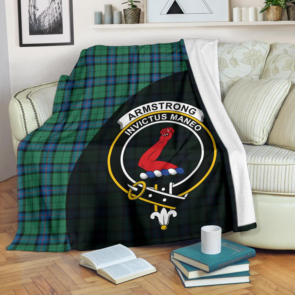 Armstrong Acient Tartan Crest Blanket - 3 Sizes