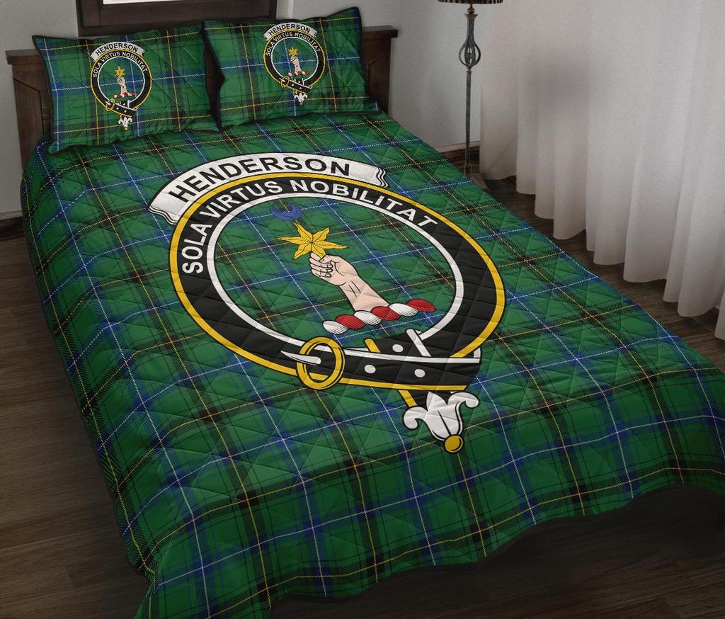 Henderson (Mackendrick) Ancient Tartan Crest Quilt Bed Set