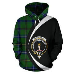 Henderson (Mackendrick) Modern Tartan Crest Hoodie - Circle Style