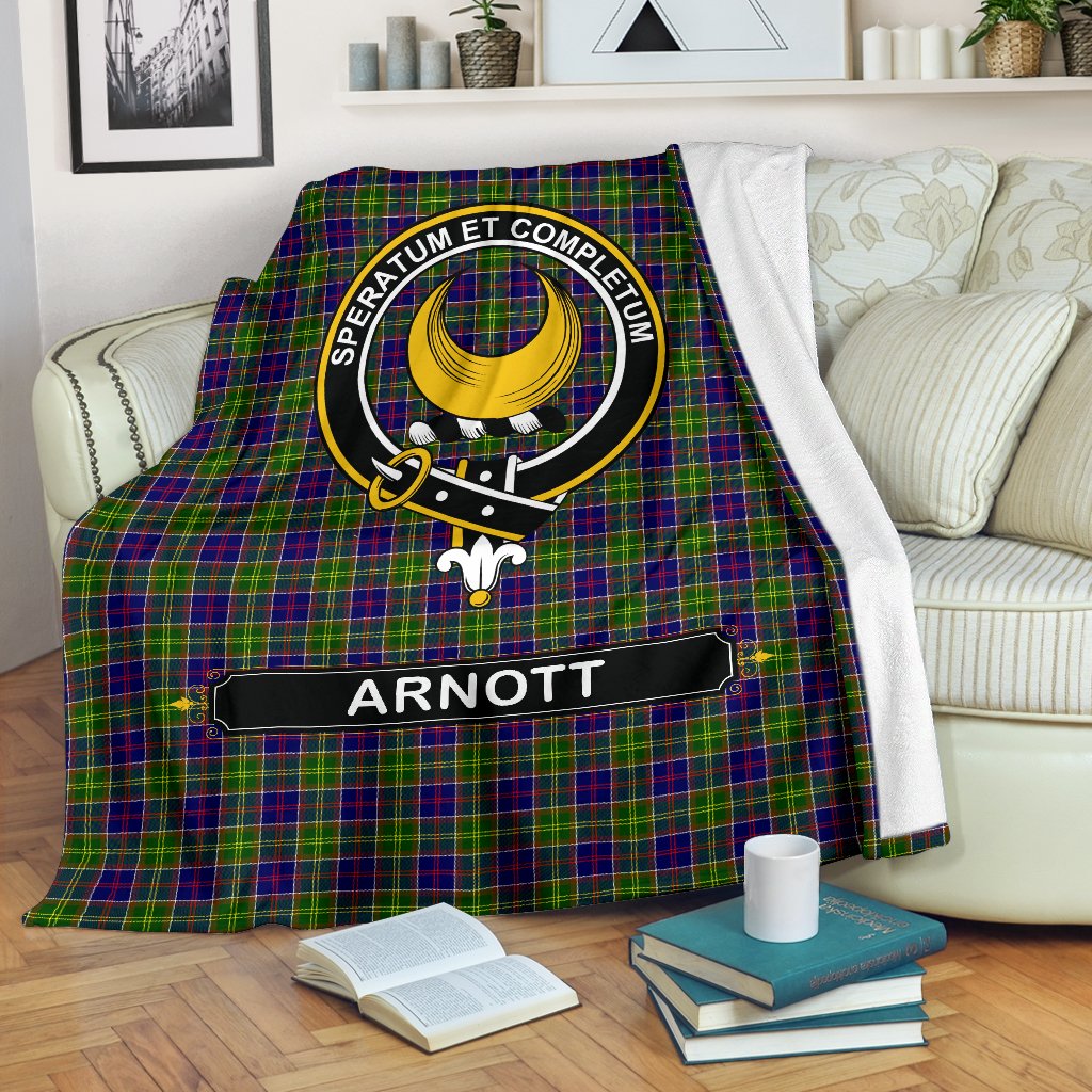 Arnott Family Tartan Crest Blanket - 3 Sizes