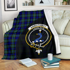 Arbuthnot Modern Tartan Crest Blanket - 3 Sizes