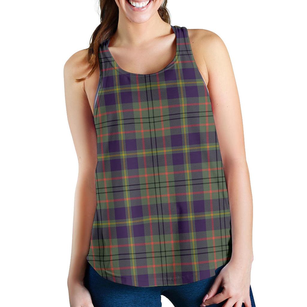 Taylor Weathered Tartan Women Racerback Tank Top