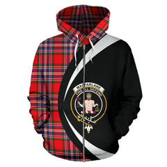 MacFarlane Modern Tartan Crest Zipper Hoodie - Circle Style