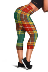 Buchanan Family Old Set Weathered Tartan Capris Leggings