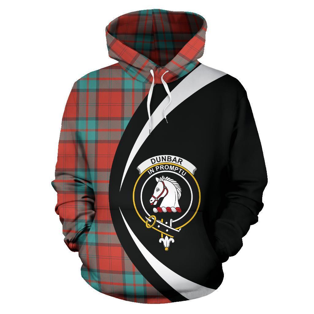 Dunbar Ancient Tartan Crest Hoodie - Circle Style