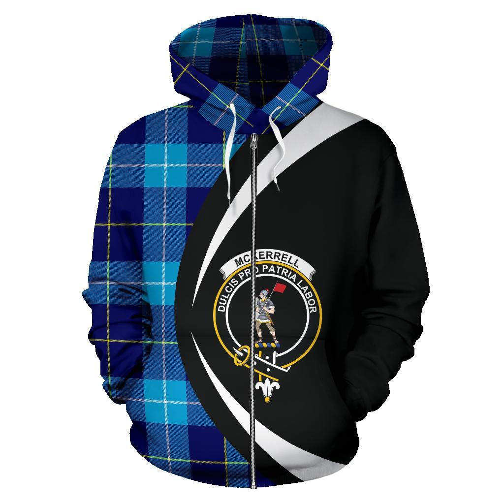 McKerrell Tartan Crest Zipper Hoodie - Circle Style