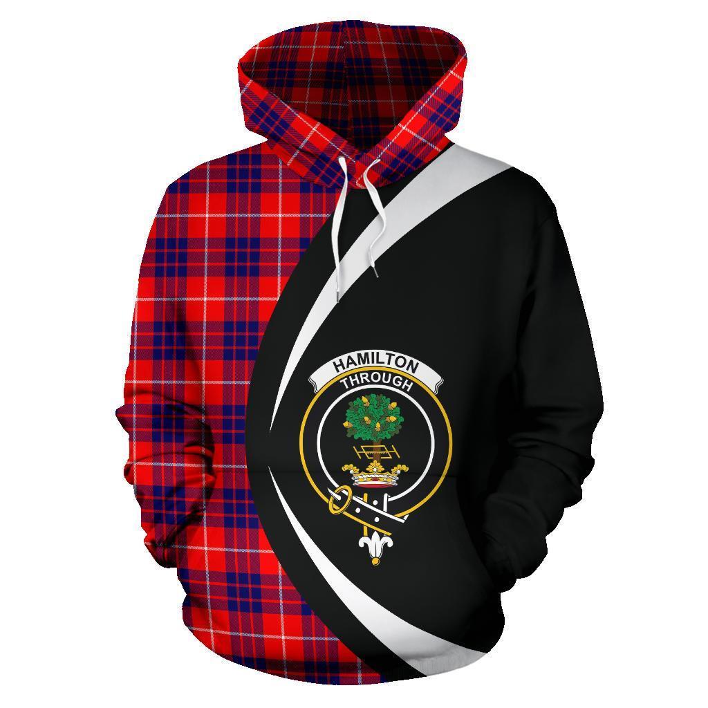 Hamilton Modern Tartan Crest Hoodie - Circle Style