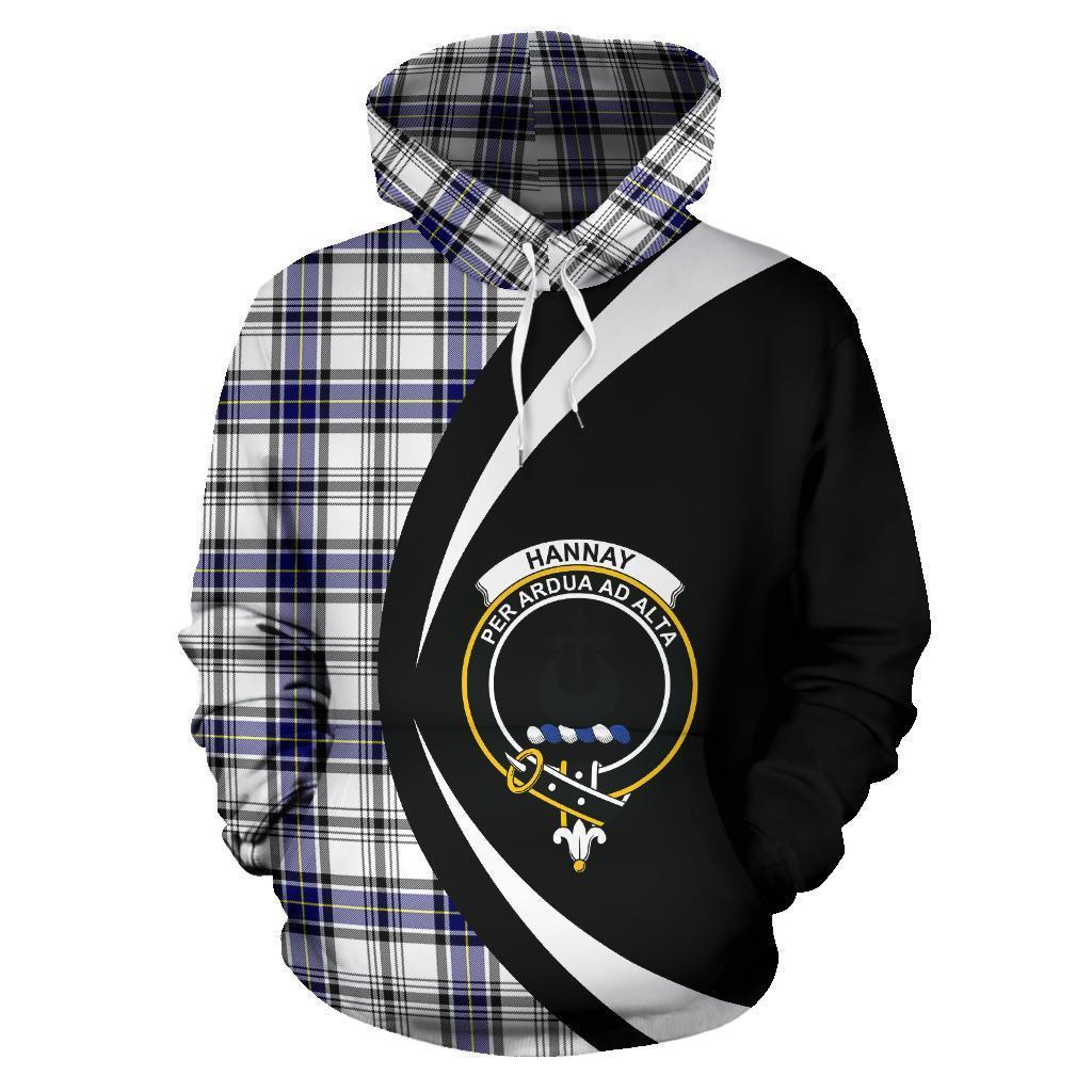 Hannay Modern Tartan Crest Hoodie - Circle Style