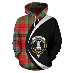 MacLean of Duart Modern Tartan Crest Hoodie - Circle Style
