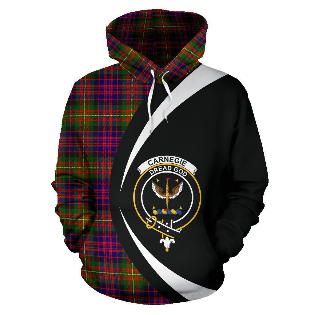 Carnegie Modern Tartan Crest Hoodie - Circle Style