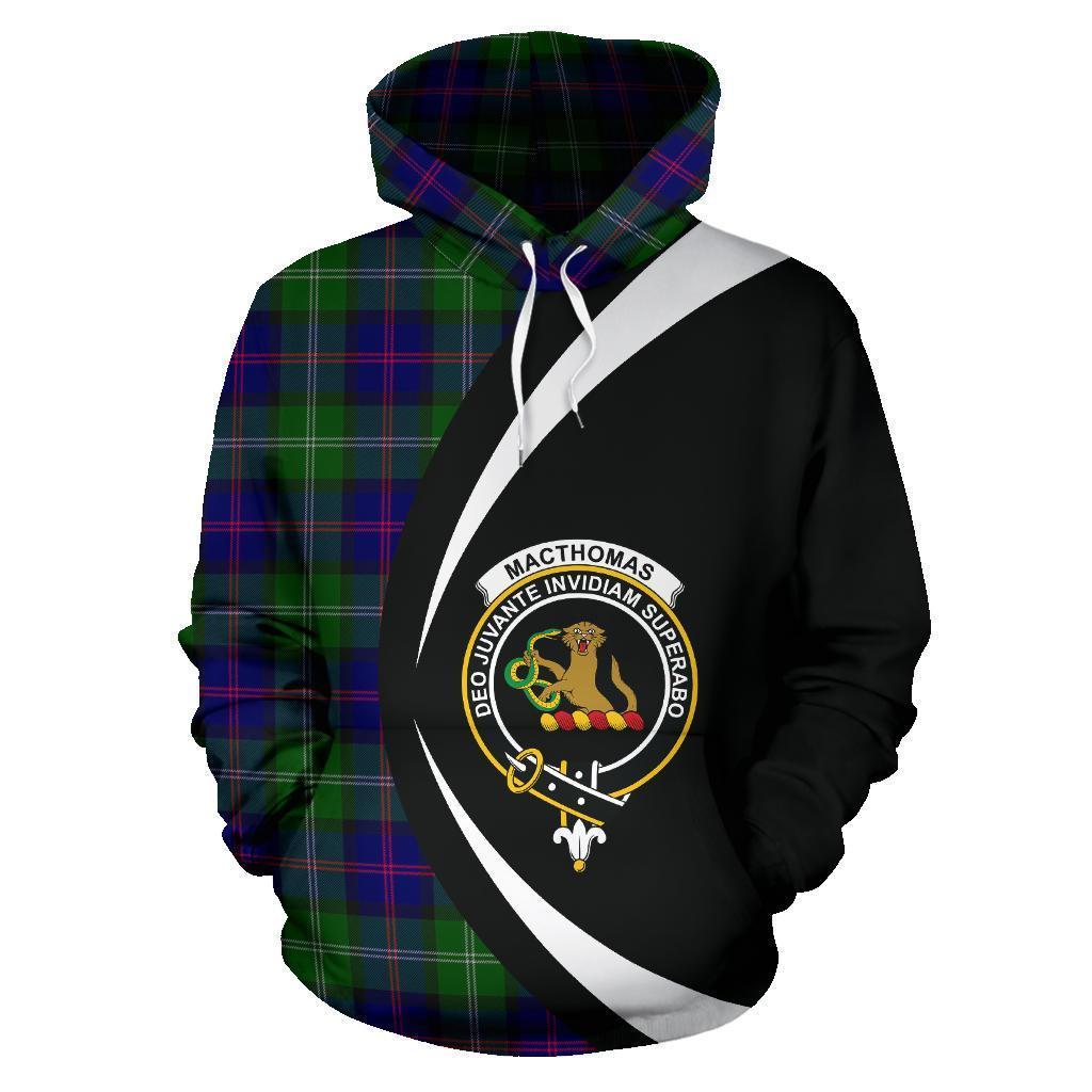 MacThomas Modern Tartan Crest Hoodie - Circle Style