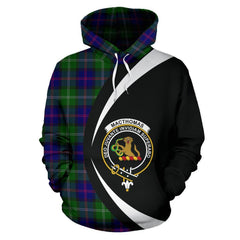 MacThomas Modern Tartan Crest Hoodie - Circle Style