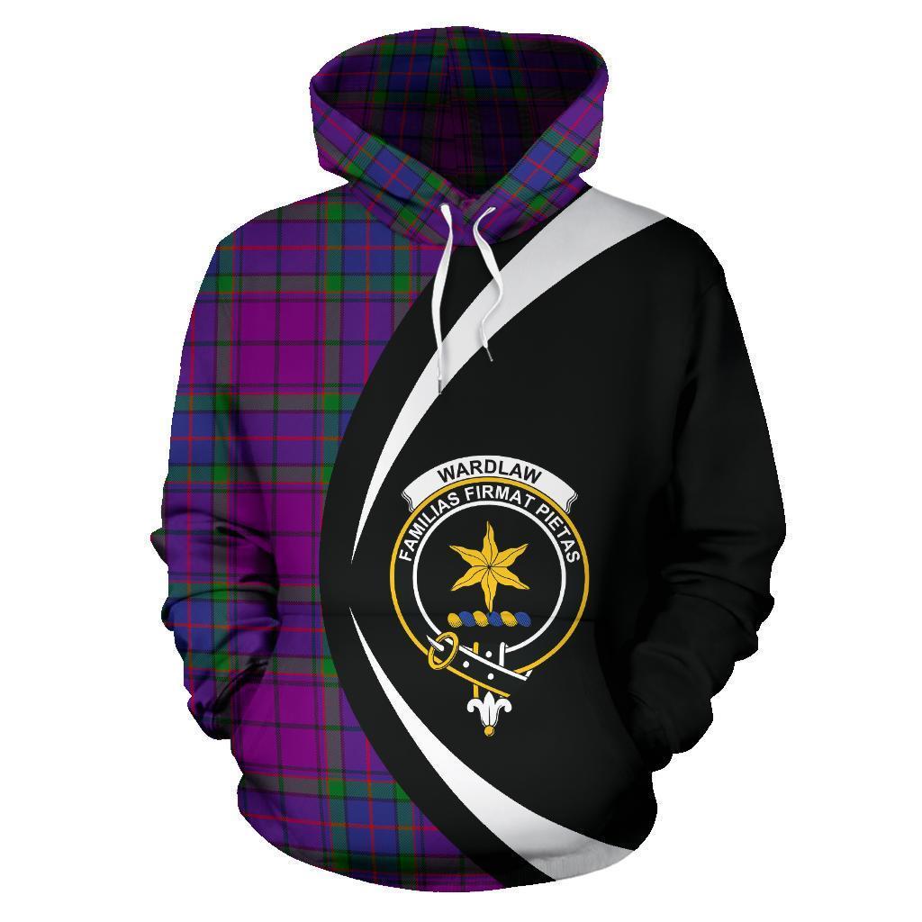 Wardlaw Modern Tartan Crest Hoodie - Circle Style