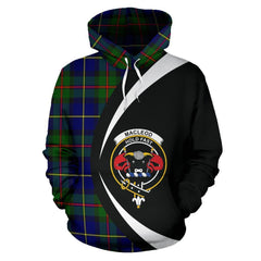 MacLeod of Harris Modern Tartan Crest Hoodie - Circle Style