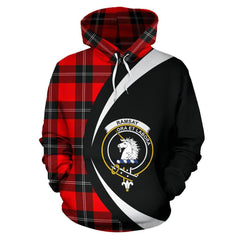 Ramsay Modern Tartan Crest Hoodie - Circle Style