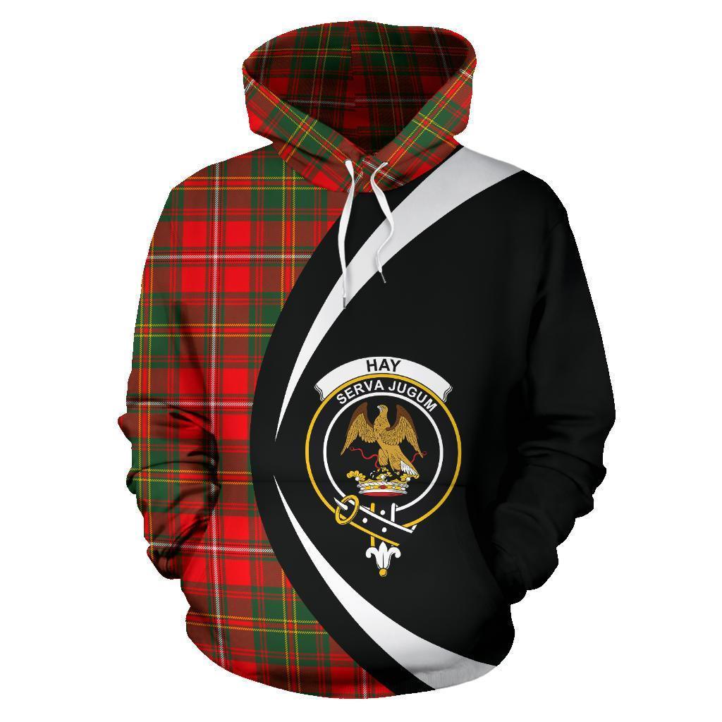 Hay Modern Tartan Crest Hoodie - Circle Style