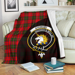 Stewart of Appin Modern Tartan Crest Blanket - 3 Sizes